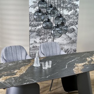 Suspension Cubus – noir – en métal – style moderne et chic