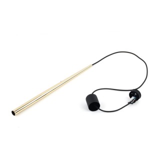 Suspension Piano 1 lumière – doré & noir – en métal – style moderne et loft