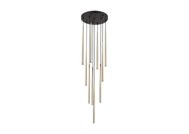 Suspension Piano – doré & noir – en métal – style moderne et chic