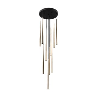 Suspension Piano – doré & noir – en métal – style moderne et chic