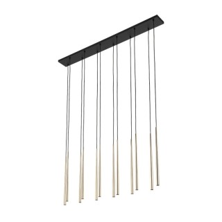 Suspension Piano – doré & noir – en métal – style moderne et loft