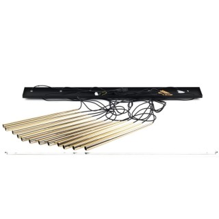 Suspension Piano – doré & noir – en métal – style moderne et loft