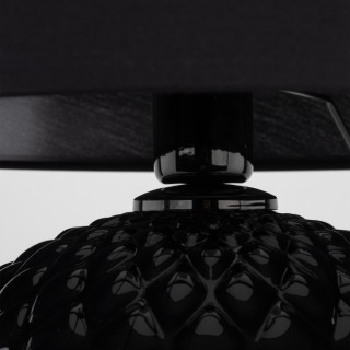 Veilleuse Santana 1 lumière – noir – en métal et verre – style moderne