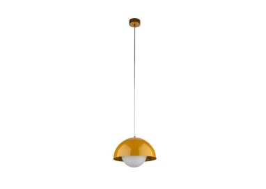 Suspension Bono 1 lumière – ocre – en métal – style moderne