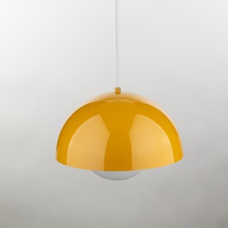 Suspension Bono 1 lumière – ocre – en métal – style moderne