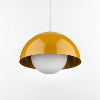 Suspension Bono 1 lumière – ocre – en métal – style moderne