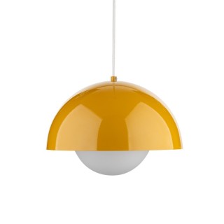 Suspension Bono 1 lumière – ocre – en métal – style moderne