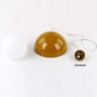 Suspension Bono 1 lumière – ocre – en métal – style moderne