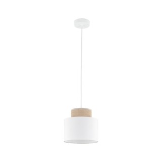 Suspension Duo 1 lumière – blanc – en plastique – style moderne et loft