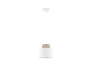 Suspension Duo 1 lumière – blanc – en plastique – style moderne et loft
