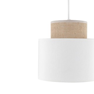 Suspension Duo 1 lumière – blanc – en plastique – style moderne et loft