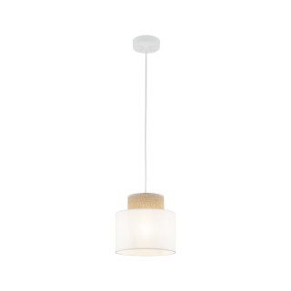 Suspension Duo 1 lumière – blanc – en plastique – style moderne et loft