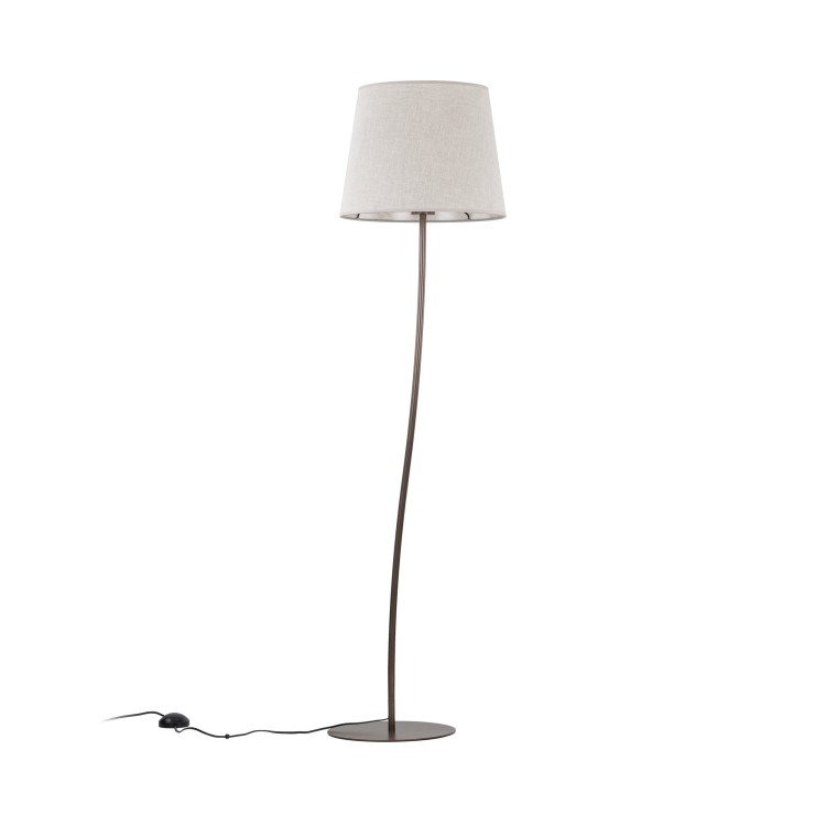 Lampadaire Nicola 1 lumière – brun – en métal – style moderne