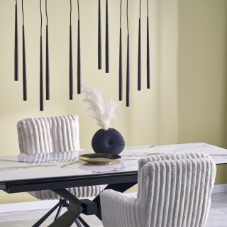 Suspension Piano – noir – en métal – style moderne et loft