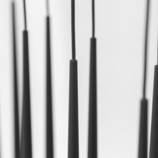 Suspension Piano – noir – en métal – style moderne et loft