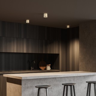 Plafonnier Orion 1 lumière – doré – en métal – style moderne et chic