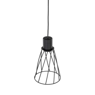 Suspension Modesto 1 lumière – noir – en métal – style loft
