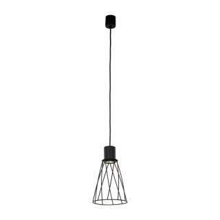 Suspension Modesto 1 lumière – noir – en métal – style loft