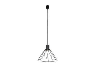 Suspension Modesto 1 lumière – noir – en métal – style loft