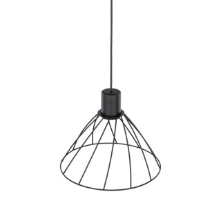 Suspension Modesto 1 lumière – noir – en métal – style loft