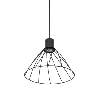 Suspension Modesto 1 lumière – noir – en métal – style loft