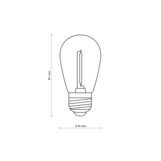 AMPOULE LED E27 1W 3000K