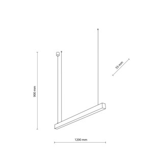 Suspension Luxe – noir – en métal – style moderne et loft