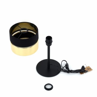 Veilleuse Hilton 1 lumière – noir – en métal – style moderne et loft