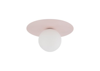 Plafonnier Pixi 1 lumière – rose – en métal – style moderne