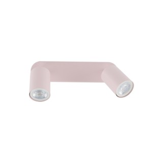 Plafonnier Livia 2 lumières – rose – en métal – style moderne