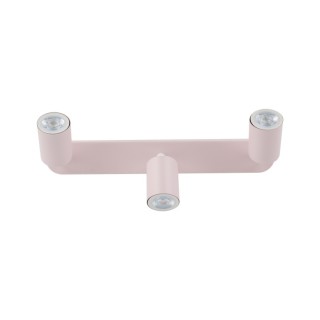 Plafonnier Livia 3 lumières – rose – en métal – style moderne