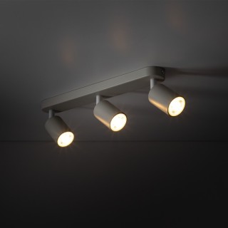 Plafonnier Livia 3 lumières – gris – en métal – style moderne
