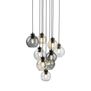 Suspension Cubus – noir – en métal – style moderne et chic
