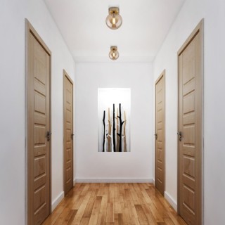 Applique murale Estera 1 lumière – doré – en métal – style moderne et loft