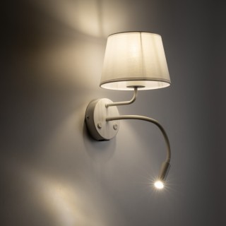 Applique murale Maja 2 lumières – blanc – en métal – style moderne et loft