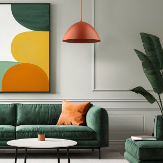 Suspension Faro 1 lumière – en métal – style moderne