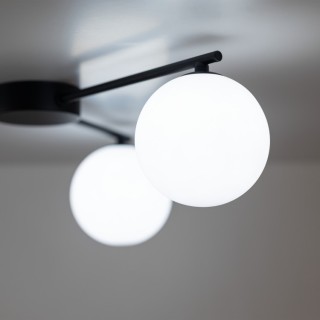 Plafonnier Elton 3 lumières – noir – en métal – style moderne