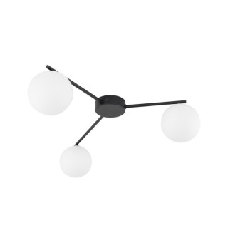 Plafonnier Elton 3 lumières – noir – en métal – style moderne