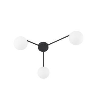 Plafonnier Elton 3 lumières – noir – en métal – style moderne