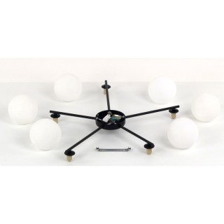 PLAFONNIER ELTON NOIR 5