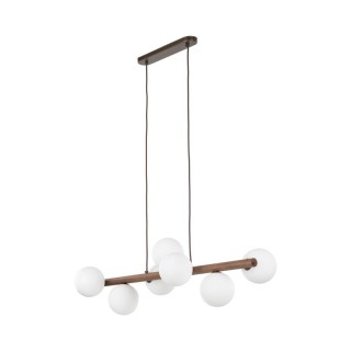 Suspension Estera – noix – en métal et bois – style moderne