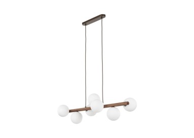 Suspension Estera – noix – en métal et bois – style moderne