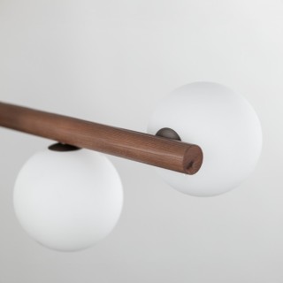 Suspension Estera – noix – en métal et bois – style moderne