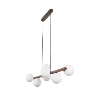 Suspension Estera – noix – en métal et bois – style moderne