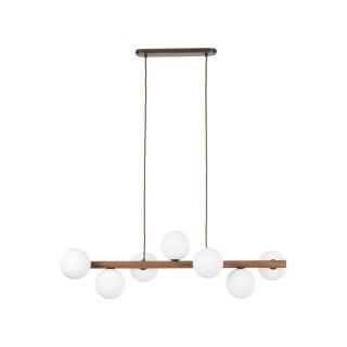 Suspension Estera – noix – en métal et bois – style moderne