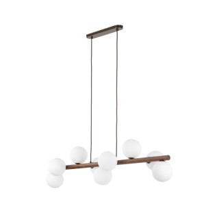 Suspension Estera – noix – en métal et bois – style moderne