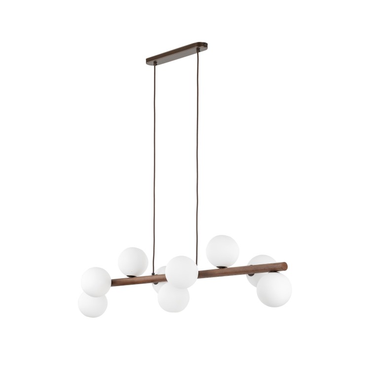 Suspension Estera – noix – en métal et bois – style moderne
