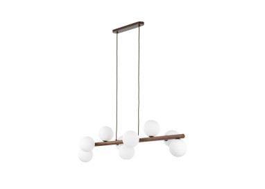 Suspension Estera – noix – en métal et bois – style moderne