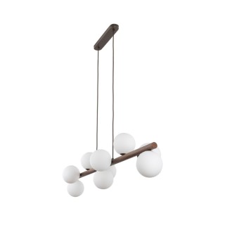 Suspension Estera – noix – en métal et bois – style moderne