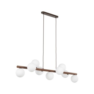 Suspension Estera – noix – en métal et bois – style moderne